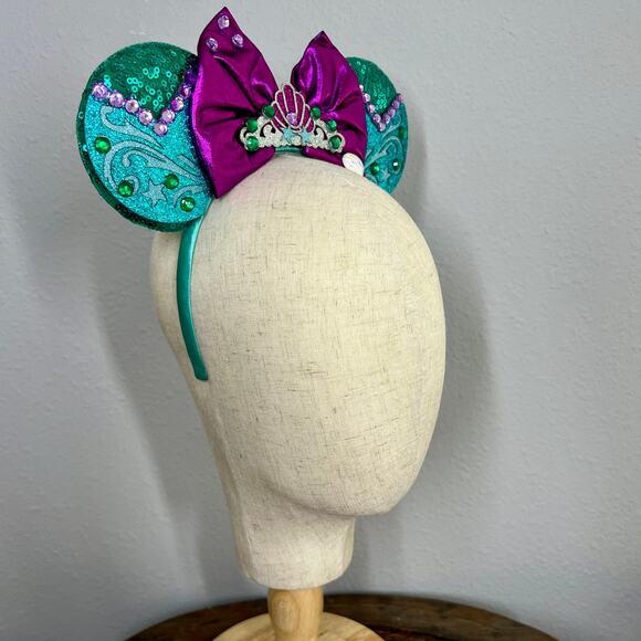 Princess Ariel Minnie Ears | Disney Little Mermaid-Inspired Mouse Ears Headband - Picture 5 of 5